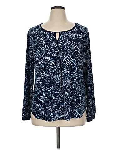 Roz & Ali Long Sleeve Blouse (view 1)
