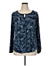 Roz & Ali Blue Long Sleeve Blouse Size 1X - photo 1
