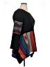 Kaktus Color Block Black Pullover Sweater Size XL - photo 4
