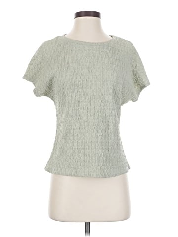 Wrapper Short Sleeve Top (view 1)