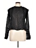 MNG 100% Cotton Black Long Sleeve Blouse Size L - photo 1