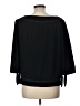 Trina Turk 100% Polyester Black 3/4 Sleeve Top Size L - photo 2