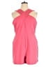 New York & Company Solid Pink Romper Size XL - photo 1