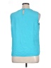 Nine West 100% Polyester Teal Sleeveless Blouse Size XL - photo 2