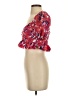 Lovers + Friends 100% Polyester Red Short Sleeve Blouse Size S - photo 5