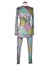 Parade Animal Print Green Purple Jumpsuit Size L - photo 1