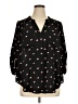 Torrid 100% Polyester Hearts Black 3/4 Sleeve Blouse Size 1X Plus (1) - photo 1