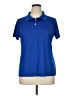 Hanes 100% Polyester Blue Short Sleeve Polo Size XL - photo 1