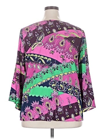 Attitudes by Renee 3/4 Sleeve Blouse (view 2)