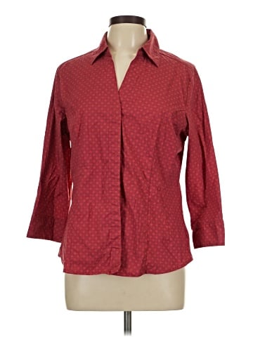 Riders by Lee 3/4 Sleeve Button-Down Shirt (view 1)