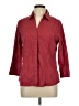 Riders by Lee Polka Dots Red 3/4 Sleeve Button-Down Shirt Size L - photo 1