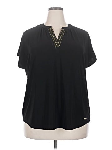 Jones New York Signature Short Sleeve Blouse (view 1)