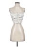 LA Hearts 100% Polyester Silver Sleeveless Top Size S - photo 1
