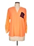 Moa Moa 100% Polyester Orange 3/4 Sleeve Blouse Size L - photo 1