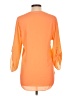 Moa Moa 100% Polyester Orange 3/4 Sleeve Blouse Size L - photo 2