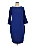 Calvin Klein Solid Blue Cocktail Dress Size 14 - photo 1