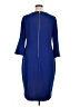 Calvin Klein Solid Blue Cocktail Dress Size 14 - photo 2