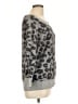 Ann Taylor LOFT Outlet Animal Print Gray Pullover Sweater Size L - photo 4