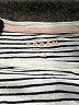 Boden 100% Cotton Stripes White Silver Short Sleeve Top Size S - photo 7