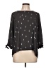 Papermoon 100% Polyester Black 3/4 Sleeve Blouse Size L - photo 1
