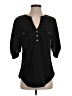 41Hawthorn 100% Polyester Black 3/4 Sleeve Blouse Size S - photo 1