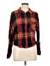 Sanctuary Plaid Black Long Sleeve Button-Down Shirt Size L - photo 1