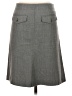 Theory Chevron-herringbone Gray Wool Skirt Size 0 - photo 2