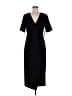 DKNY Solid Black Casual Dress Size 8 - photo 1