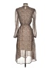 Pieces Paisley Brown Casual Dress Size XS - photo 2