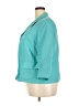 Talbots 100% Linen Teal Blazer Size 18 - photo 5