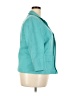 Talbots 100% Linen Teal Blazer Size 18 - photo 4