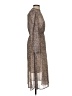 Pieces Paisley Brown Casual Dress Size XS - photo 4