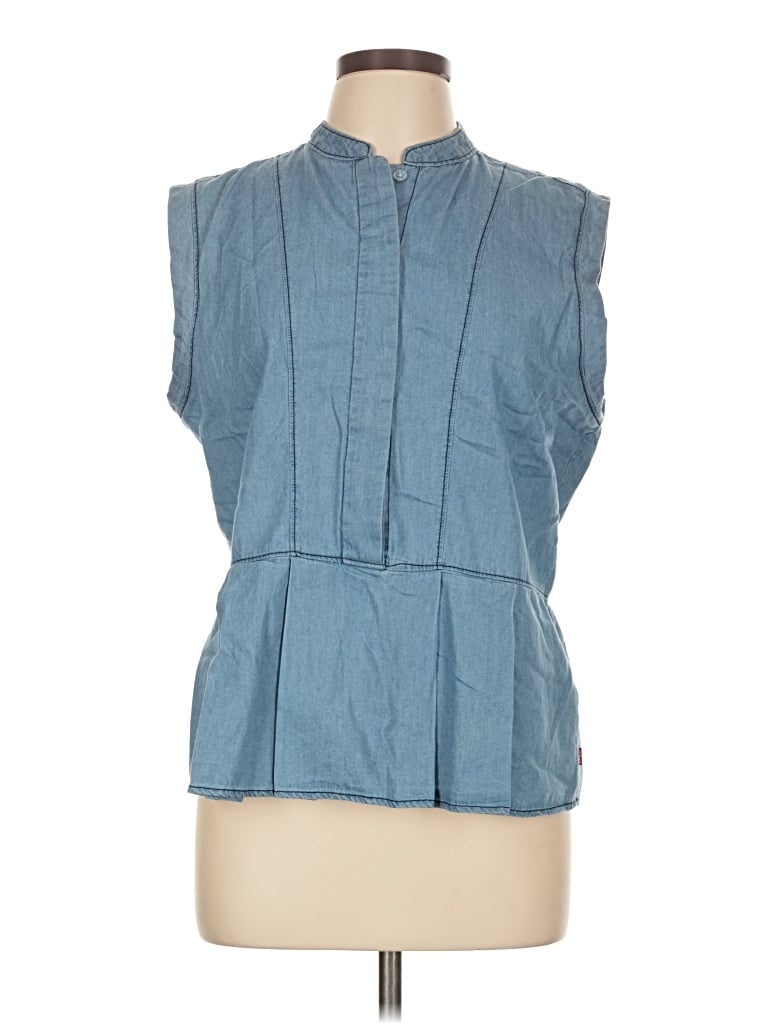 Pre-owned Levi's Sleeveless Blouse In Blue