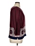 Kenar 100% Polyester Burgundy 3/4 Sleeve Blouse Size XL - photo 4
