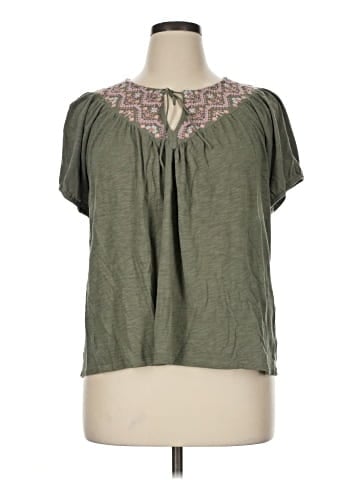 Lucky Brand Short Sleeve Blouse (view 1)