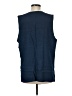 French Connection Blue Sleeveless Button-Down Shirt Size M - photo 2