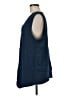 French Connection Blue Sleeveless Button-Down Shirt Size M - photo 5