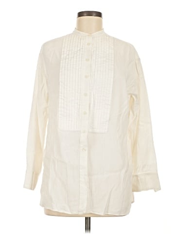 Massimo Dutti 3/4 Sleeve Button-Down Shirt (view 1)