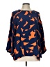 H&M Orange 3/4 Sleeve Blouse Size 12 - photo 1