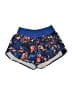 Lululemon Athletica Floral Graphic Blue Athletic Shorts Size 4 - photo 1