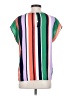 Halogen 100% Polyester Stripes Green Short Sleeve Blouse Size S - photo 2