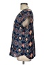 DR2 100% Polyester Blue Short Sleeve Blouse Size L - photo 5