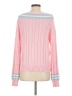 Fate 100% Cotton Color Block Pink Pullover Sweater Size S - photo 2