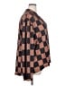 Assorted Brands 100% Polyester Houndstooth Brown Long Sleeve Blouse Size 2XL - photo 4