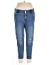Apt. 9 Solid Blue Jeans Size 16 - photo 1