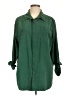 Mainstreet Blues Solid Green 3/4 Sleeve Blouse Size L - photo 1