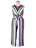 Luxology Color Block Blue Jumpsuit Size XL - photo 1