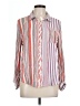 Umgee 100% Rayon Stripes Pink Long Sleeve Button-Down Shirt Size L - photo 1
