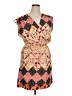 Bar III 100% Polyester Paisley Orange Casual Dress Size XL - photo 1