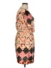 Bar III 100% Polyester Paisley Orange Casual Dress Size XL - photo 4